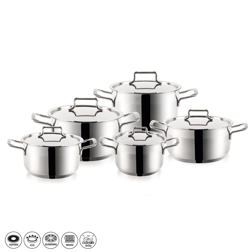 Sada hrncov nerez 10d ANETT