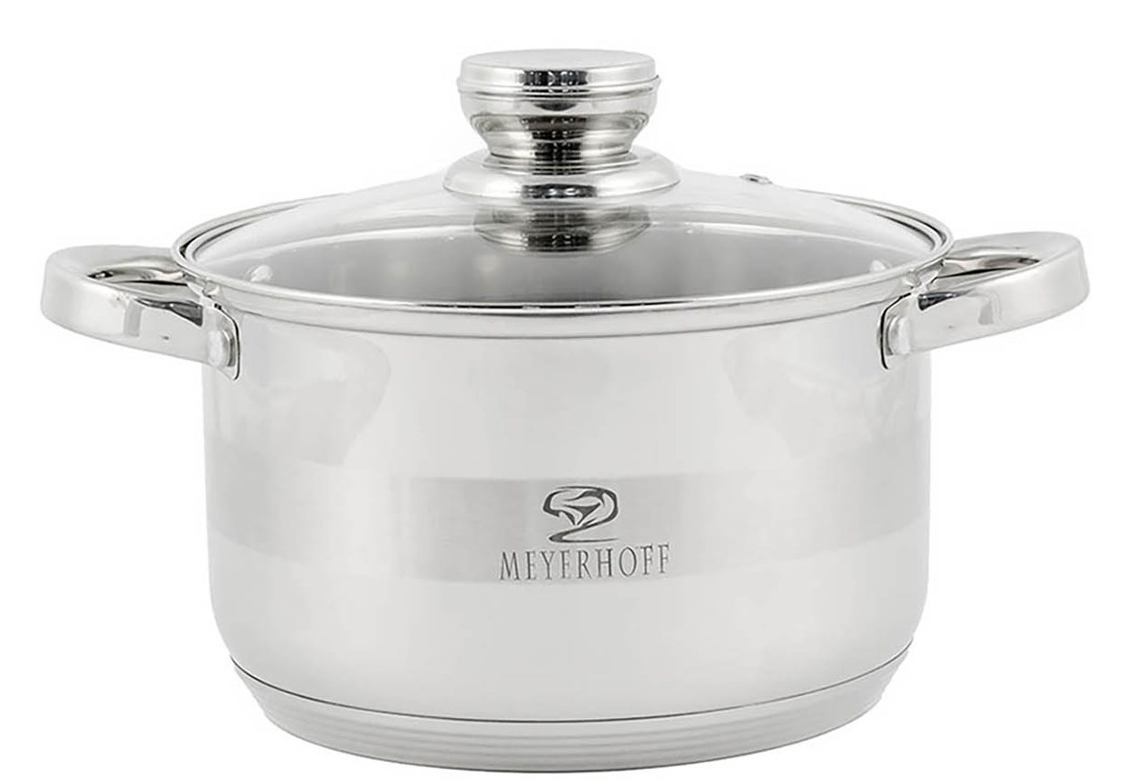 Hrnec Nerez ¤24x12,5cm 5,8L MEYERHOFF s poklicí sklo KUTIL Sklad7 458610.00