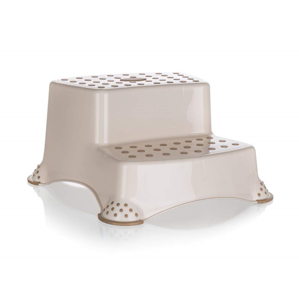 Stolička dvojschůdek 40x37x21cm protikluz 120kg  KEEEPER krémová KUTIL Sklad7 4714352.00