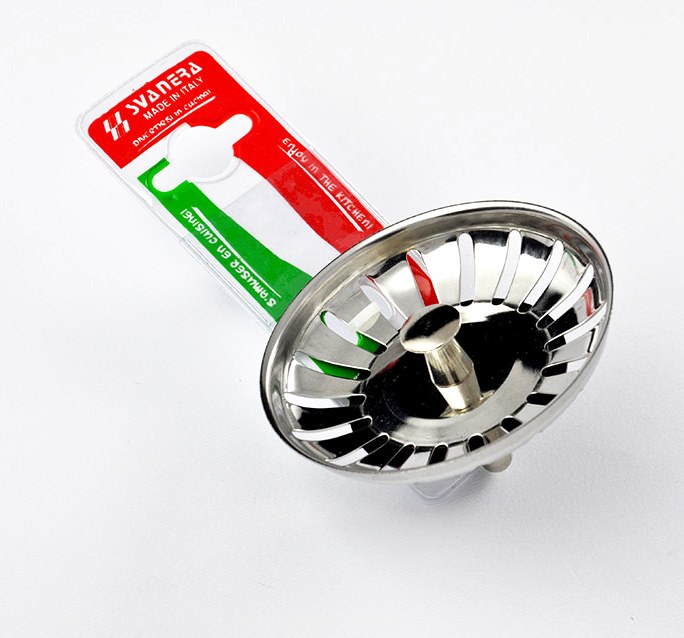Lapač nečistot nerez ¤80mm velký s těsněním SVANERA INOX 8765 KUTIL Sklad7 778763.00