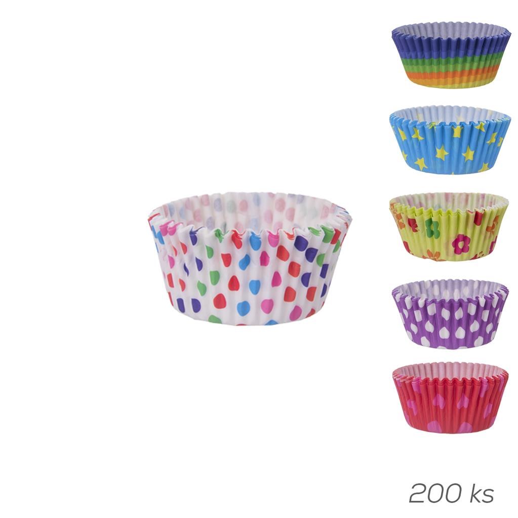 Košíčky papírové cukrářské barevné ¤4,5cm 200ks KUTIL Sklad7 2620055.00