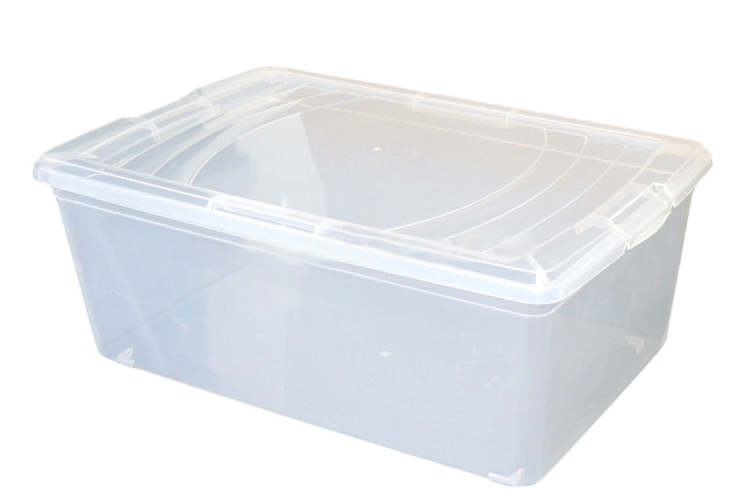 Box úložný BASIC 34x21x11cm 6L čirý