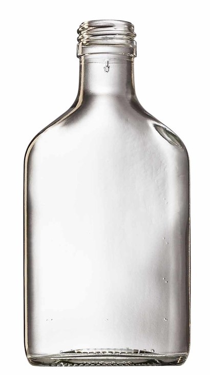 Láhev sklo  200ml PLACKA FLASK čirá bez víčka KUTIL Sklad7 5926610.00