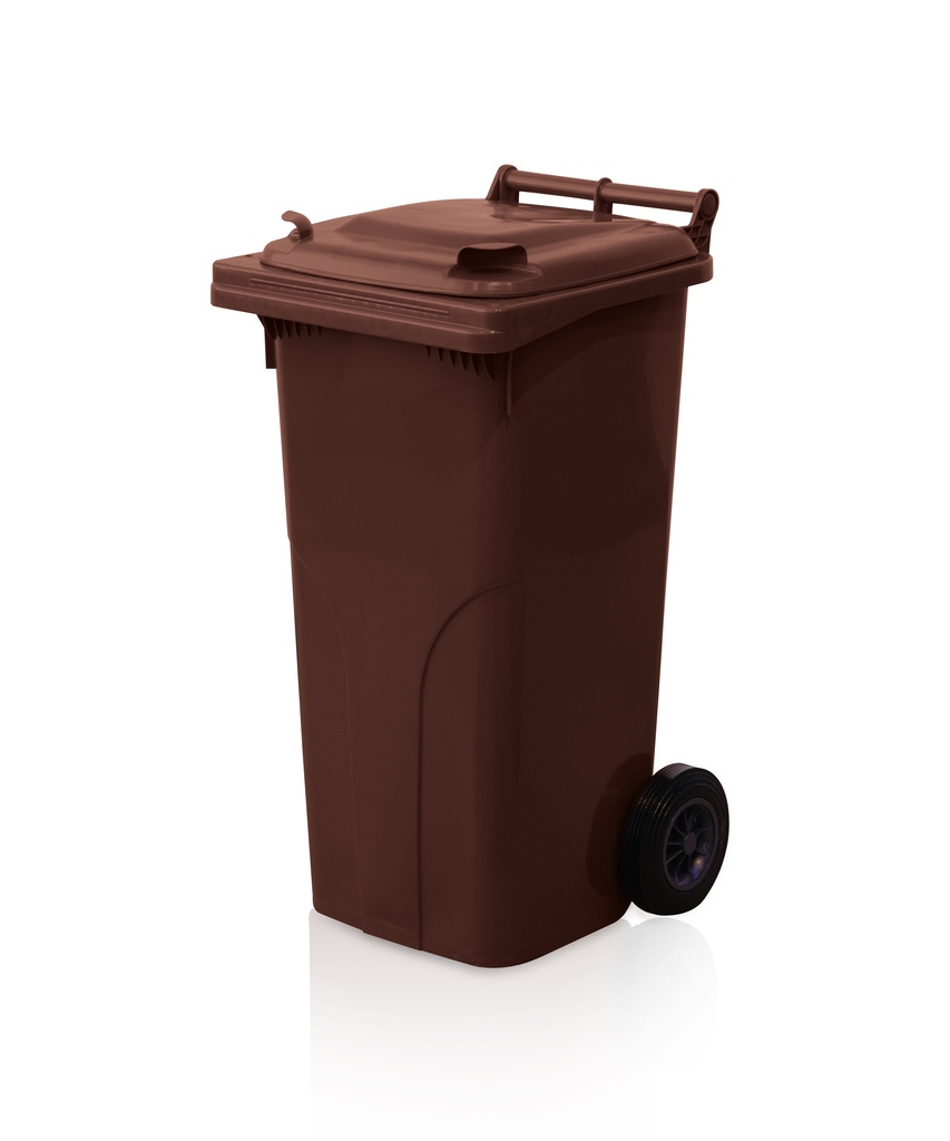 Popelnice 120 HDPE, kolečka, hnědá PREMIUM KUTIL Sklad7 1995806.00