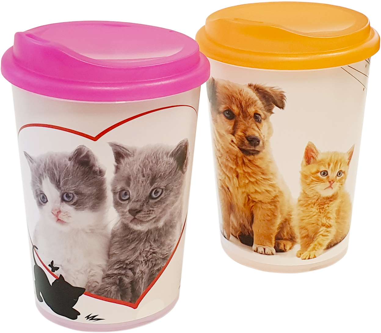 Kelímek PH 250ml s víčkem, pítko MAZLÍČCI mix dekorů