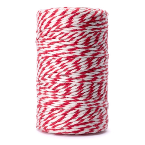 Provázek potravinářský bavlna 250g/166m bíločervená  COMBI KUTIL Sklad7 411410.00