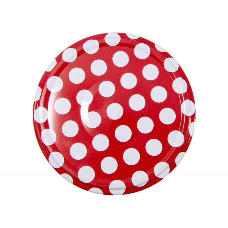 Víčko ¤82mm Twist 10ks červené PUNTÍK RSB klik KUTIL Sklad7 434351.00