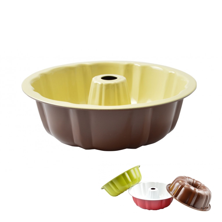 Forma bábovka ¤25cm kov/keramika  PERFECT, mix barev KUTIL Sklad7 610361.00