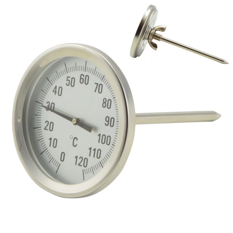 Teploměr do udírny 0-120°C s hrotem  PERFECT KUTIL Sklad7 612751.00