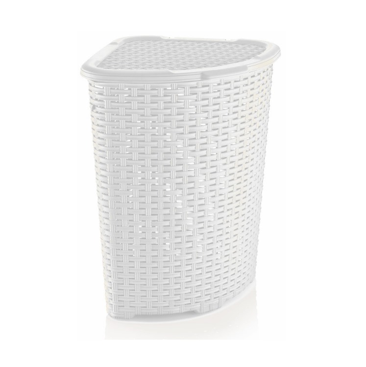 Kôš špinavá bielizeň 52L RATAN DUNYA rohový biely