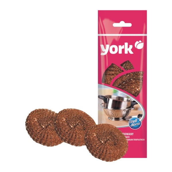 Drátěnka mosaz 3ks 36g  YORK KUTIL Sklad7 504010.10