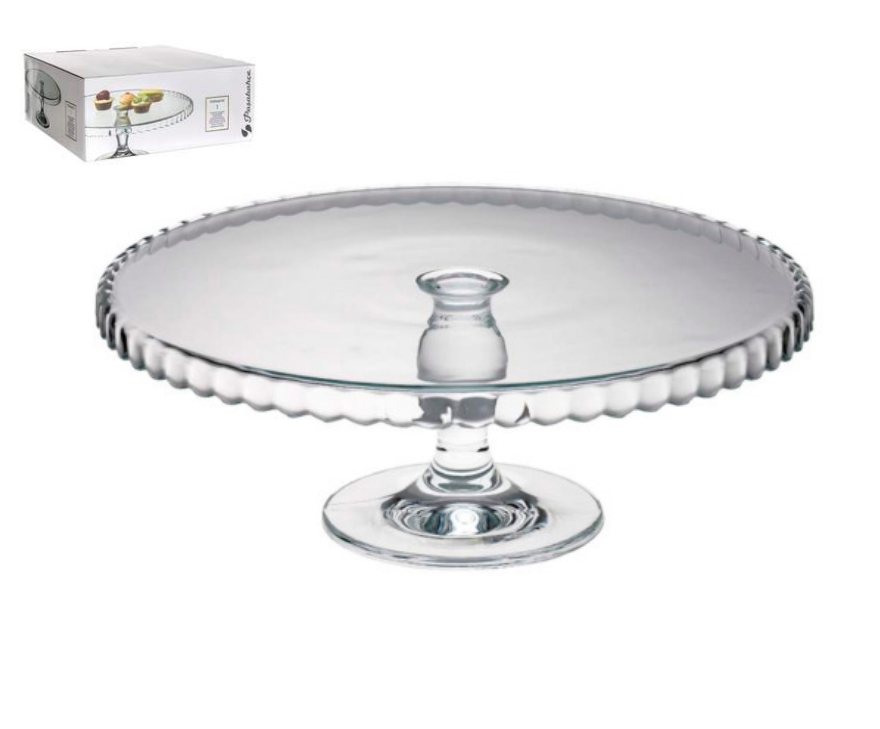 Podnos servírovací sklo ¤32cm na nožce  PATISSERIE KUTIL Sklad7 4712086.00