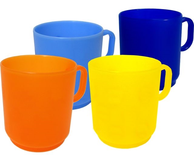 Hrnek dětský plast 250ml COLOR bez dekoru  CZ, mix barev KUTIL Sklad7 371280.00