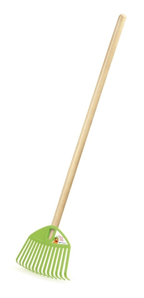 Hrábě plast dětské s dřevěnou násadou 71cm FOCUS zelené KUTIL Sklad7 2203610.00