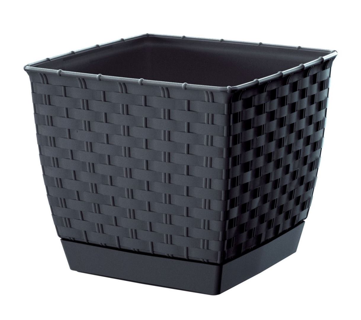 Květináč RATOLLA SQUARE 19cm antracit KUTIL Sklad7 2276577.00
