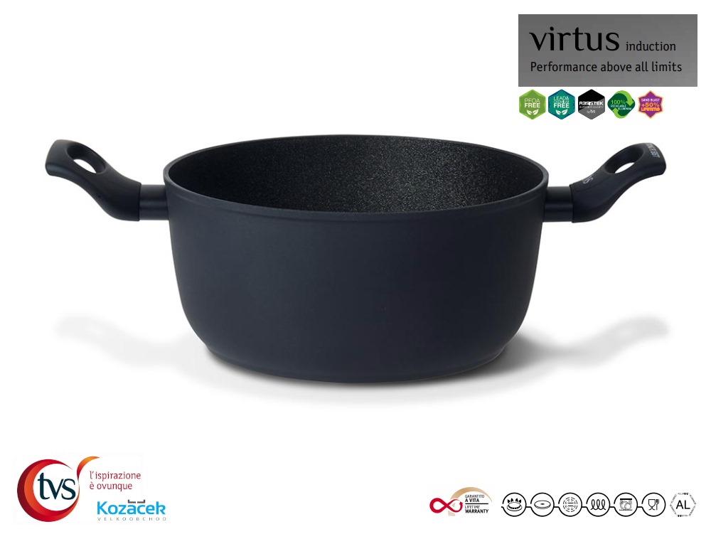 Hrnec nepřilnavý ¤20cm 2,8L  VIRTUS, indukce KUTIL Sklad7 714780.00