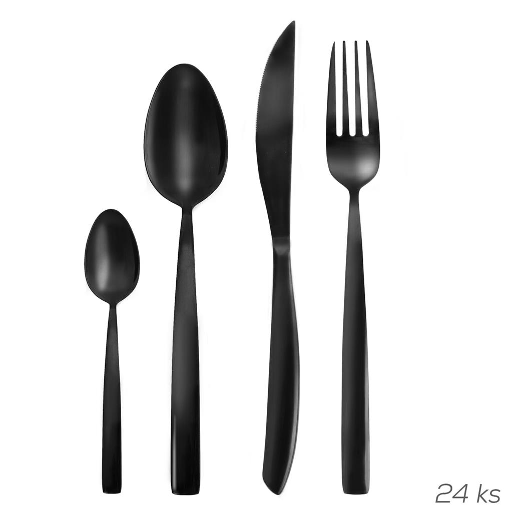 Príbory 24d. BLACK LUXURE