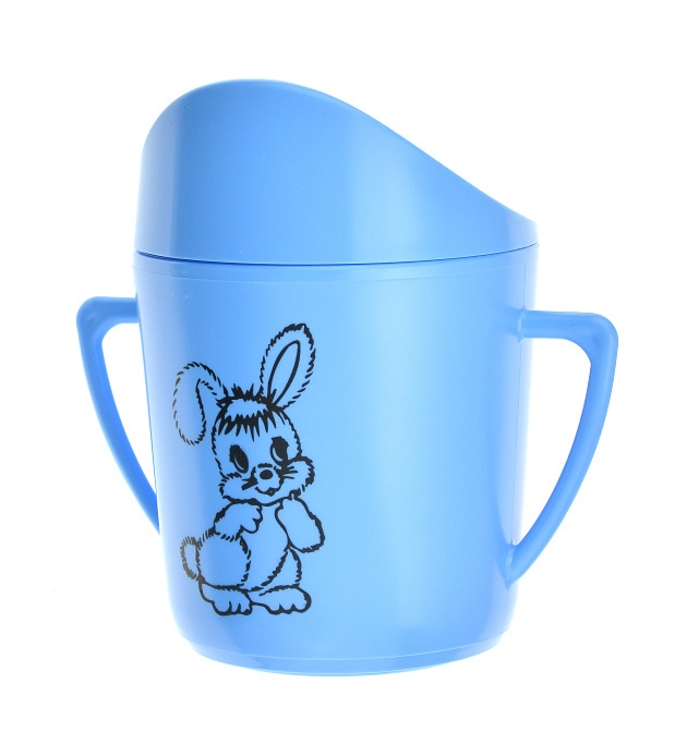 Hrnek kojenecký plast 250ml potisk modrý  CZ KUTIL Sklad7 323587.00