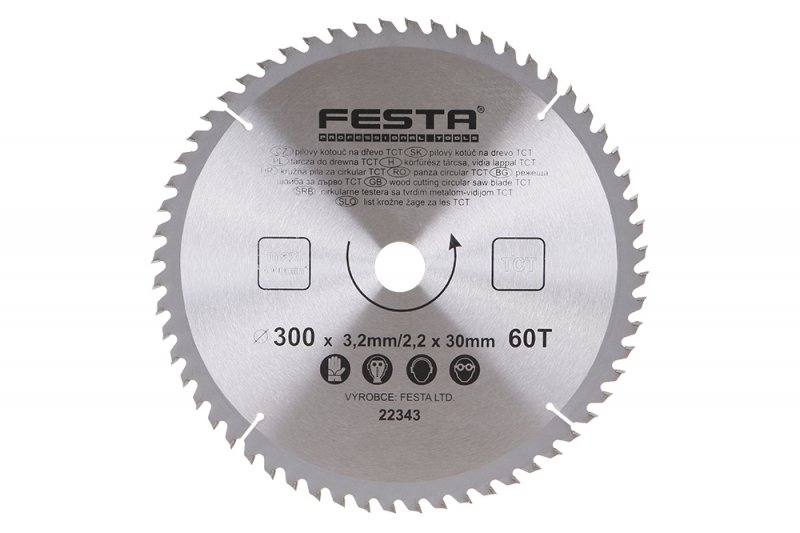 Kotouč pilový ¤300/3.2/30mm 60T  FESTA KUTIL Sklad7 8022343.00