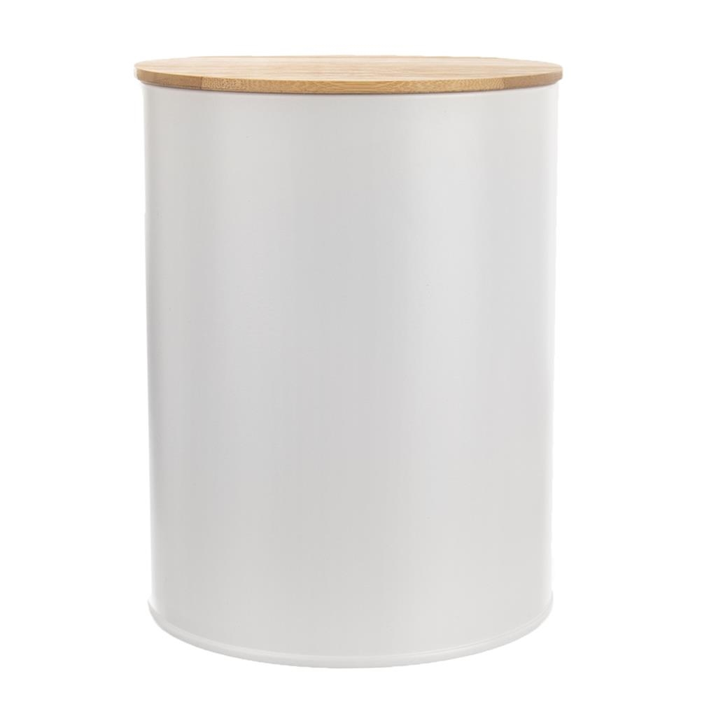Dóza plech/bambus bílá ¤13cm  ORION KUTIL Sklad7 2627541.00