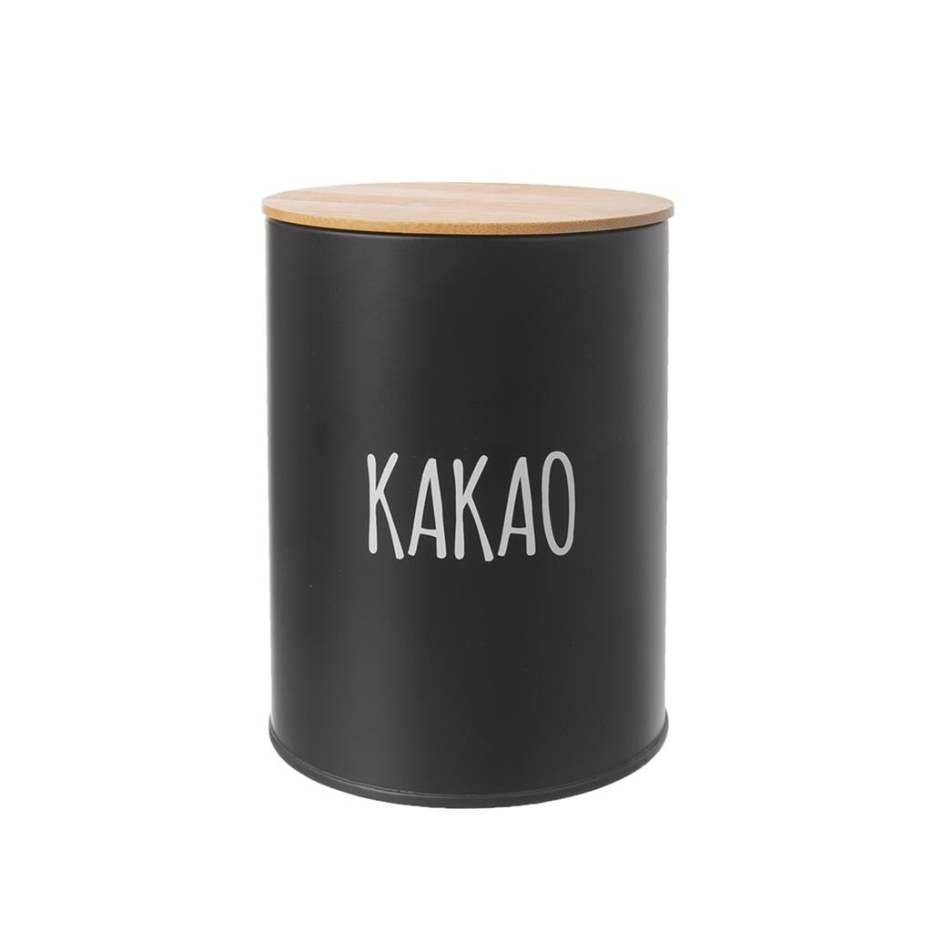 Dóza plech/bambus černá na kakao ¤11cm  ORION KUTIL Sklad7 2653676.00