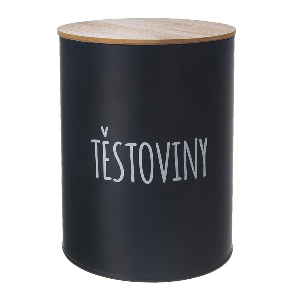 Dóza plech/bambus černá na těstoviny ¤13cm  ORION KUTIL Sklad7 2627531.00