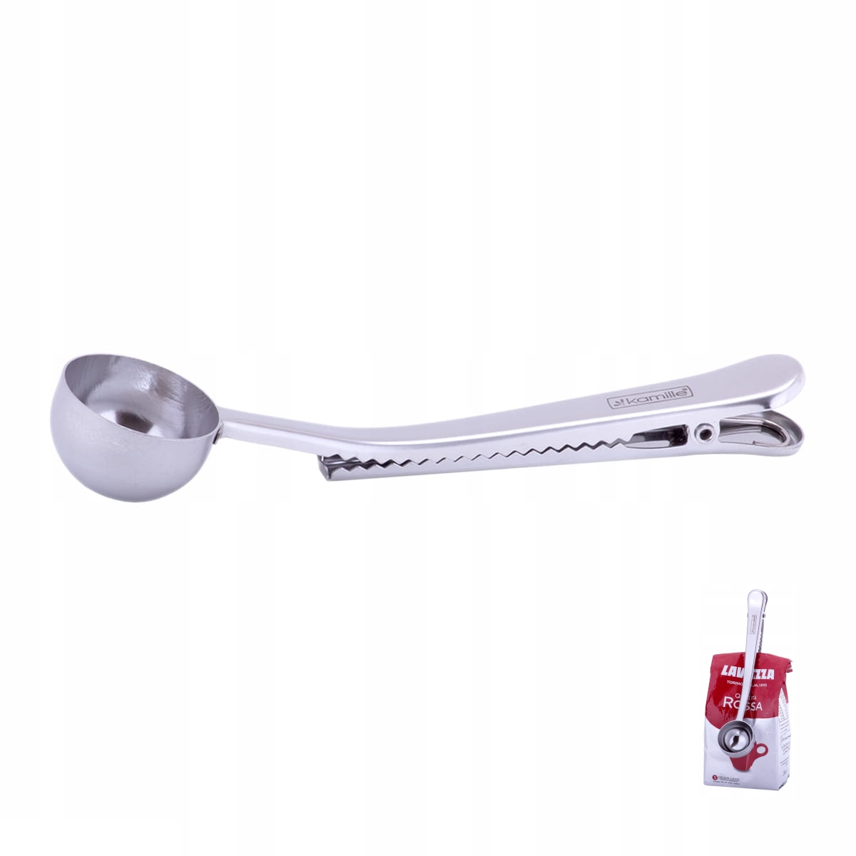 Odměrka kávy 20ml nerez se skřipcem  KAMILLE KUTIL Sklad7 405072.00