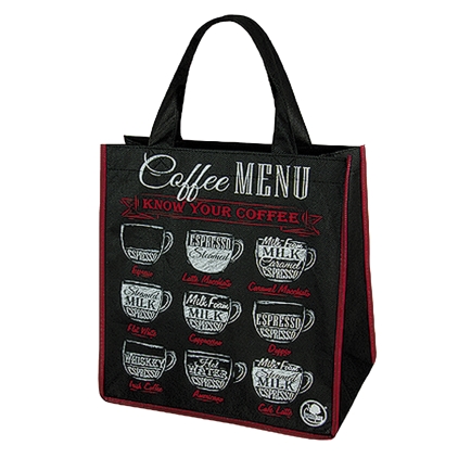 Taška nákupní textilní 34x36x22cm černá  COFFE KUTIL Sklad7 2439055.00