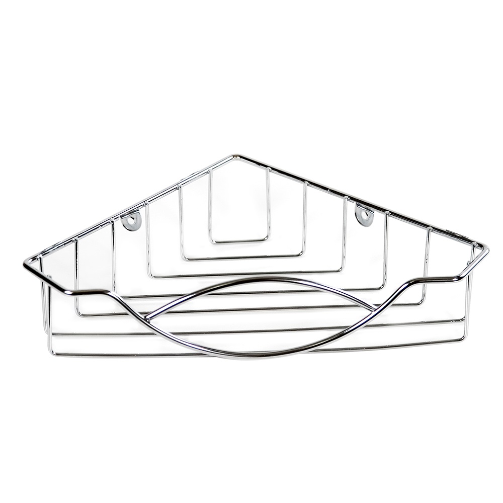 Polička koupelnová rohová chrom 31x20x6cm  AWD0223 KUTIL Sklad7 420223.00