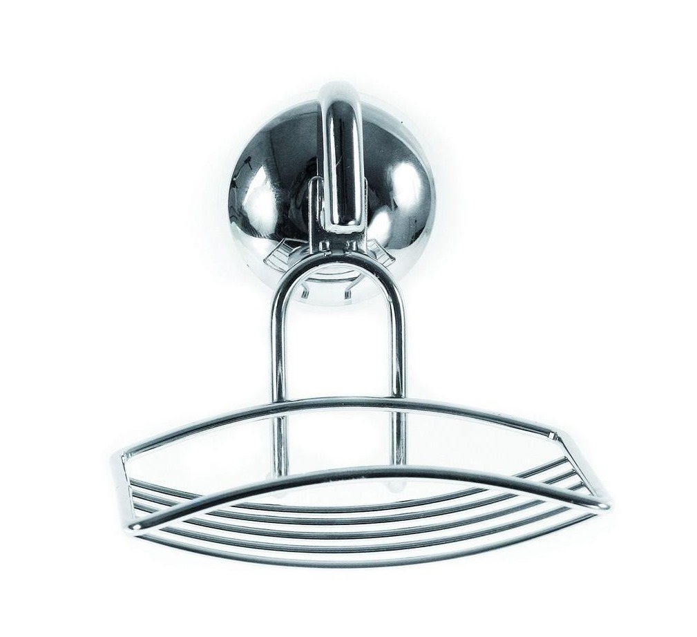 Mýdlenka drát chrom 12x10x8cm přísavná  AWD0342 KUTIL Sklad7 420342.00