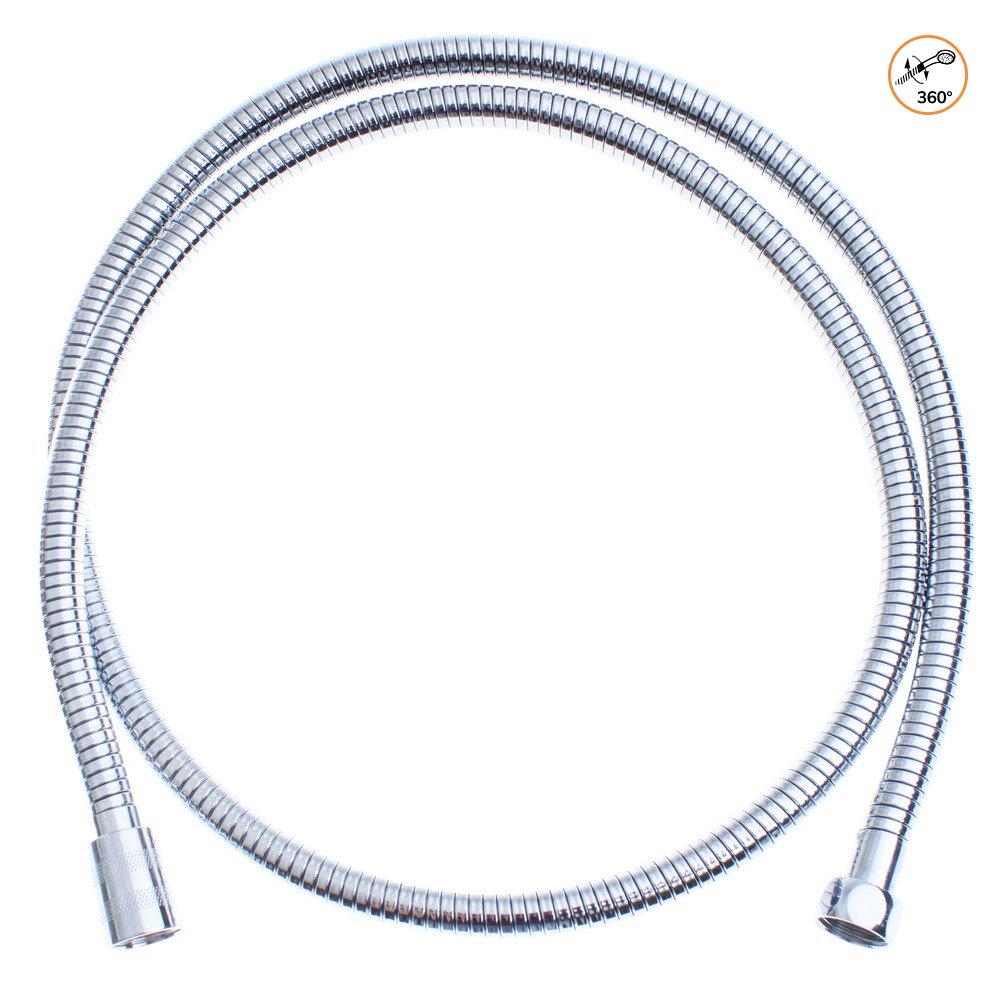 Sprchová hadice nerez 150-200cm dvouzámek, otočná 360° AWD1124 KUTIL Sklad7 421124.00