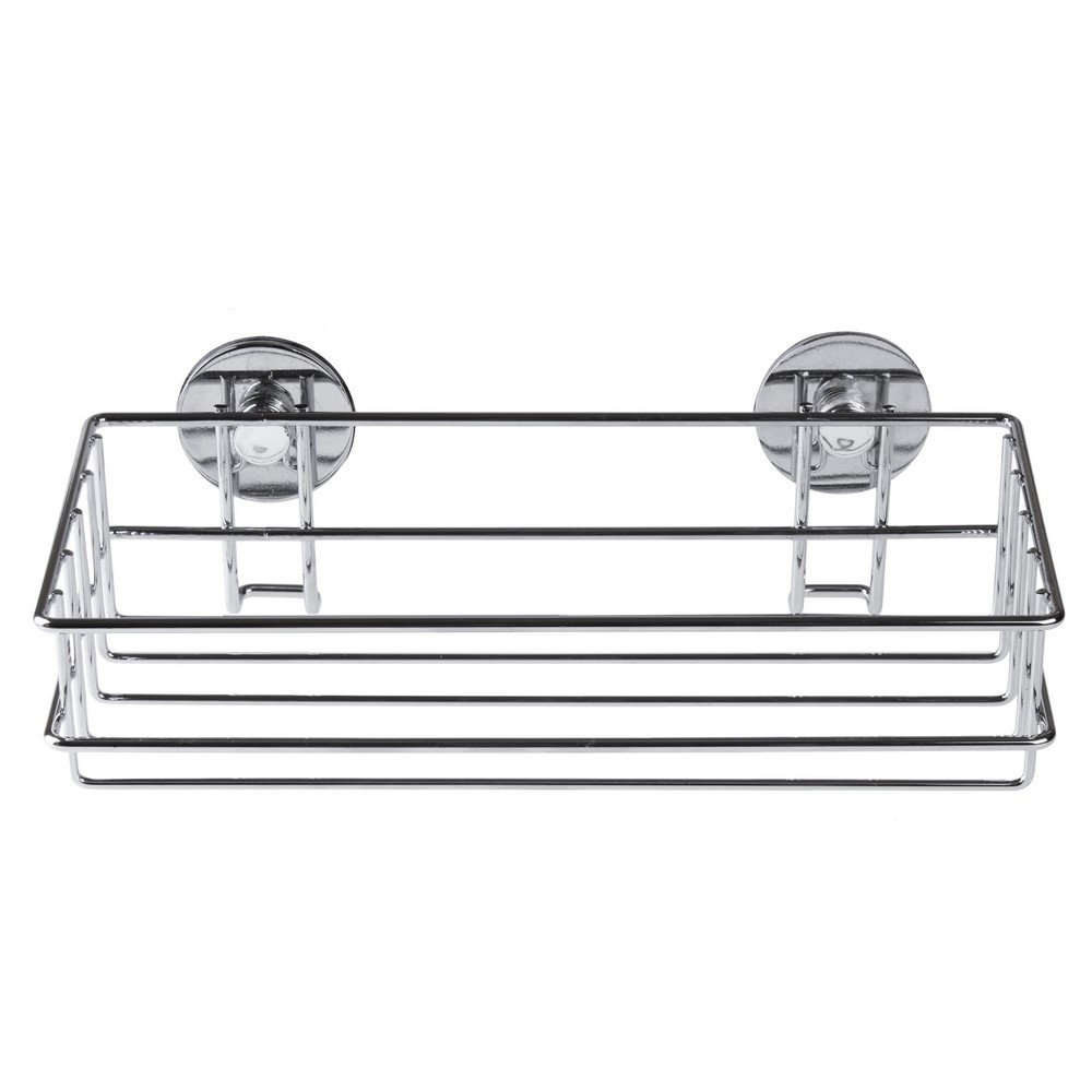 Polička koupelnová chrom 25,5x7x11,6cm samolepící  AWD1129 KUTIL Sklad7 421129.00