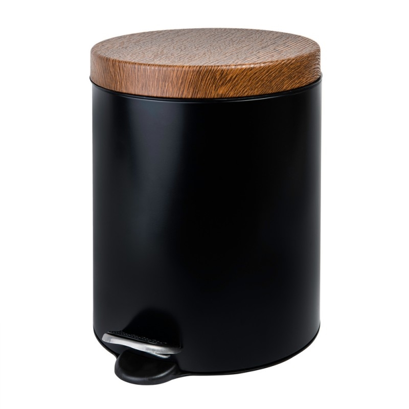 Koš odpadkový pedál nerez lak  5L  WOOD AWD1786 KUTIL Sklad7 421786.00