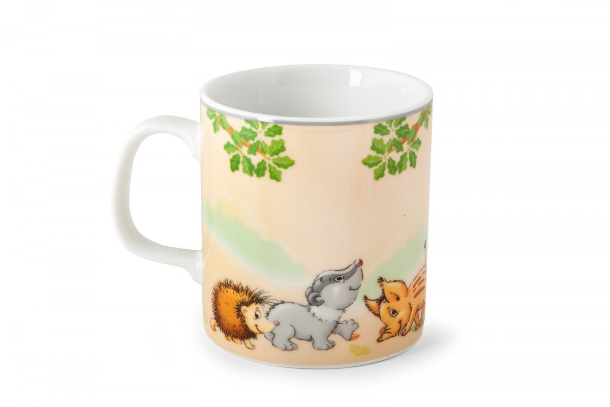 Hrnek dětský porcelán 225ml  LESNÍ ZVÍŘÁTKA KUTIL Sklad7 4410650.00