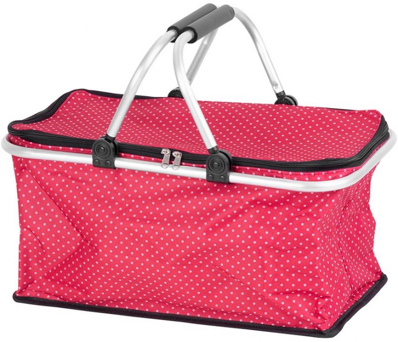 Košík nákupní skládací termo ALU/textil 5kg  JELA červená KUTIL Sklad7 8772566.00