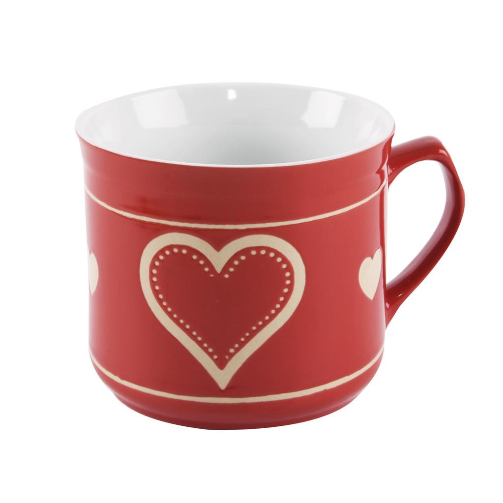 Hrnček varák porcelán 500ml SRDCE