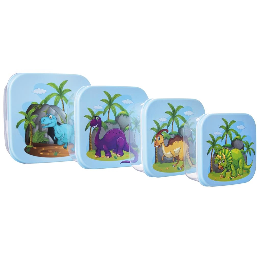 Dóza svačinová 4ks DINOSAURUS