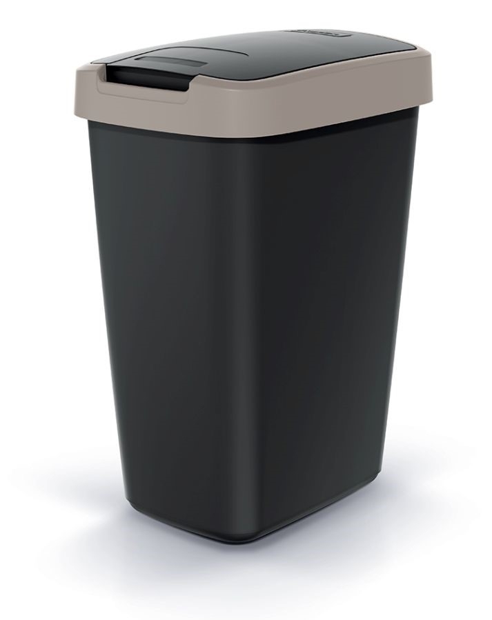 Koš odpadkový výklopný 12L  COMPACTA Q sv.hnědá KUTIL Sklad7 2260826.00