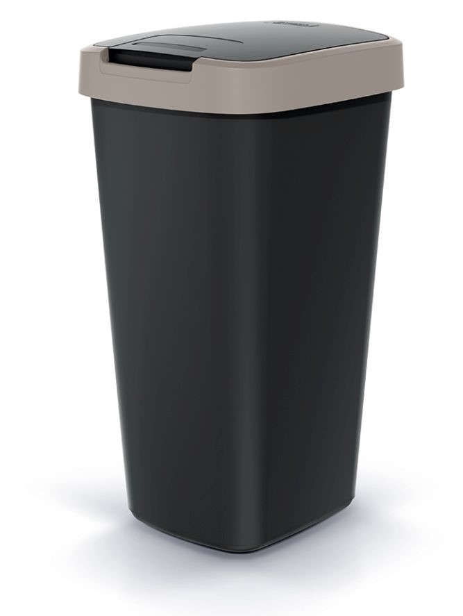Koš odpadkový výklopný 25L  COMPACTA Q sv.hnědá KUTIL Sklad7 2260871.00
