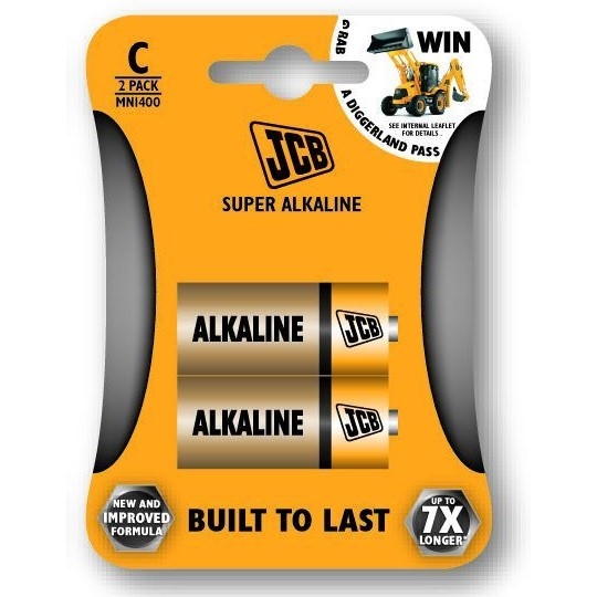 Baterie alkalická LR14 2ks JCB SUPER KUTIL Sklad7 8244640.00