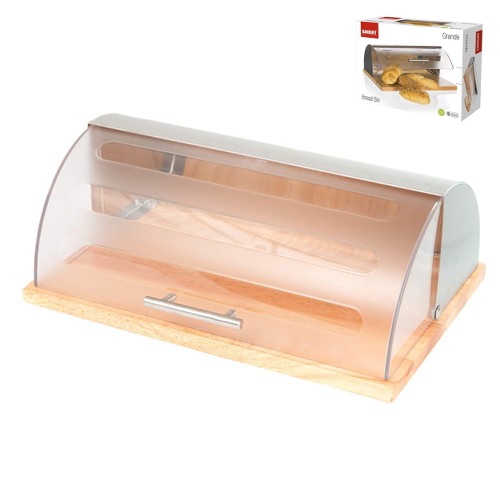 Chlebovka nerez/plast/bambus 39x28,5x15cm GRANDE