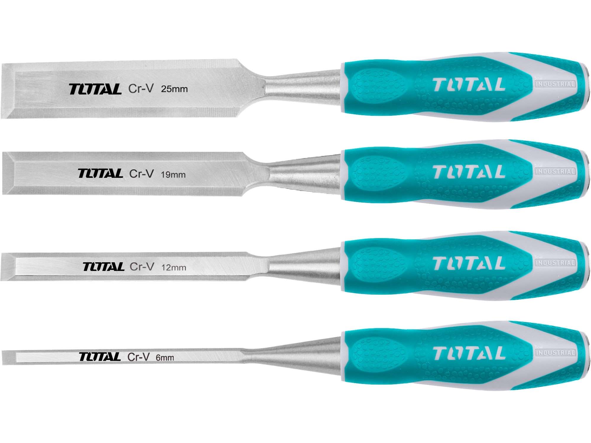 Dláta na dřevo sada 4ks  INDUSTRIAL TOTAL KUTIL Sklad7 8171846.00