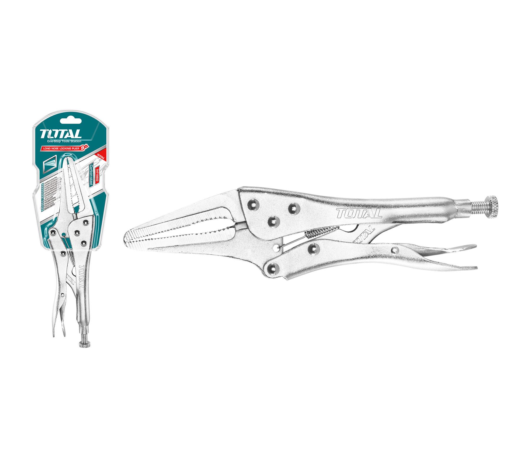 Kleště rychloupínací prodloužené 225mm  TOTAL KUTIL Sklad7 8188509.00