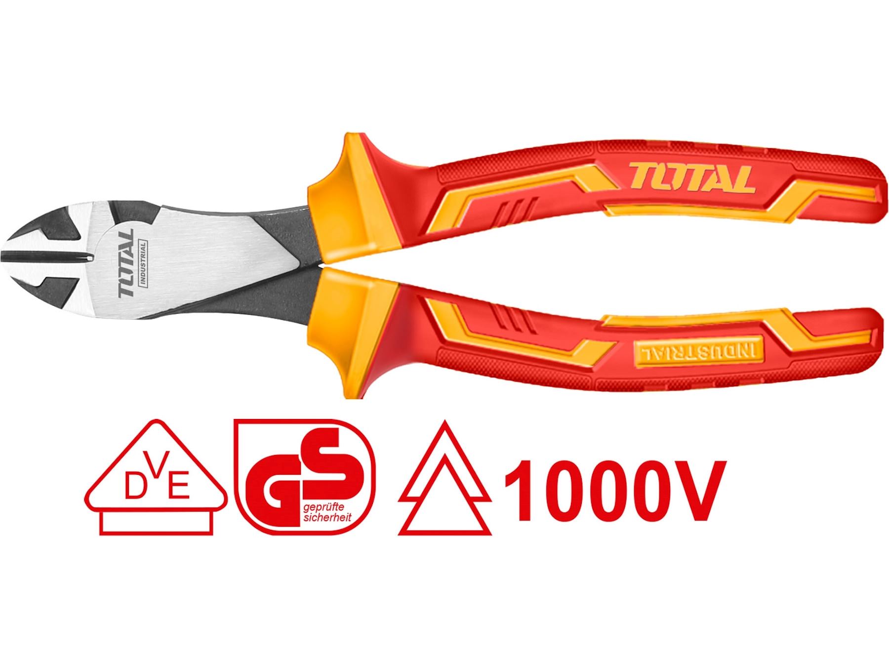 Kleště štípací boční 180mm VDE 1000V  INDUSTRIAL TOTAL KUTIL Sklad7 8198904.00