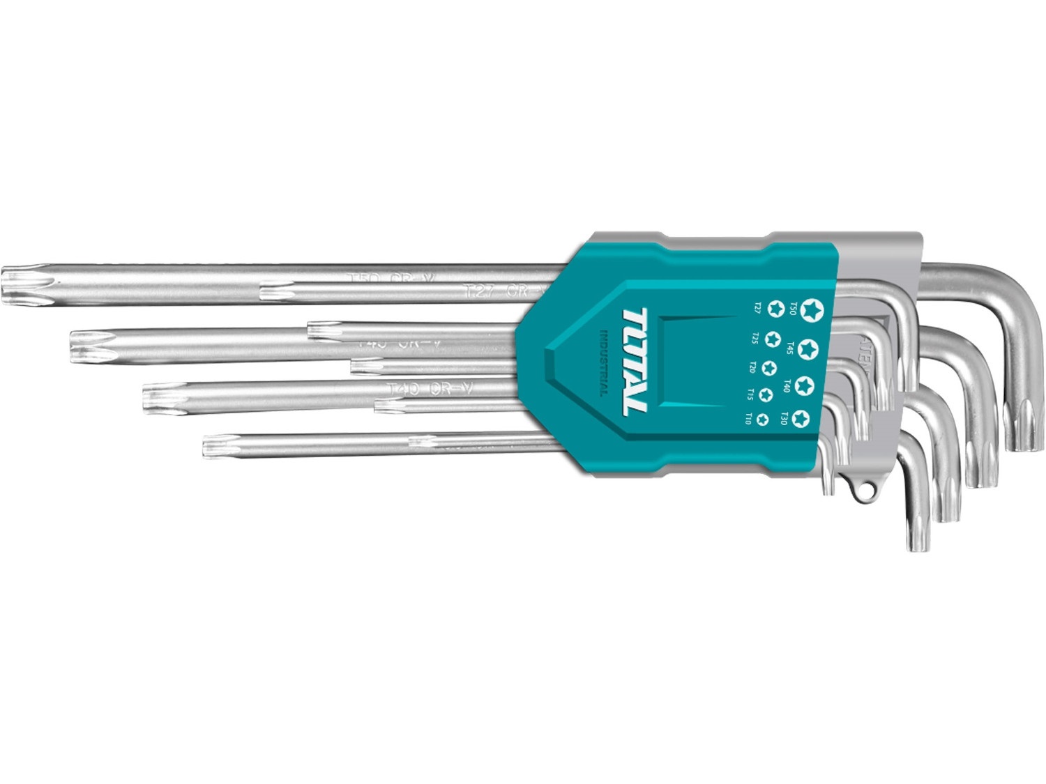 Klíče imbus Torx sada 10-50 9ks dlouhé CrV TOTAL KUTIL Sklad7 8175196.00