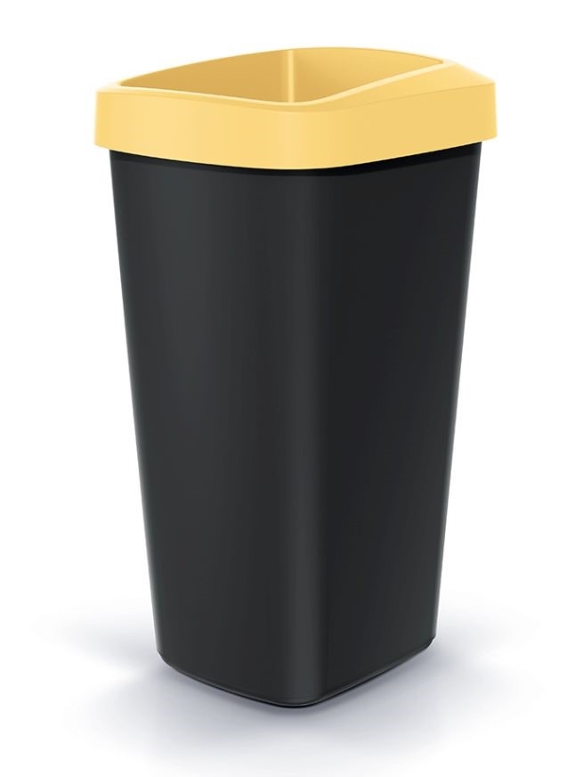 Koš odpadkový bez víka 45L  COMPACTA Q sv.žlutá KUTIL Sklad7 2260710.00