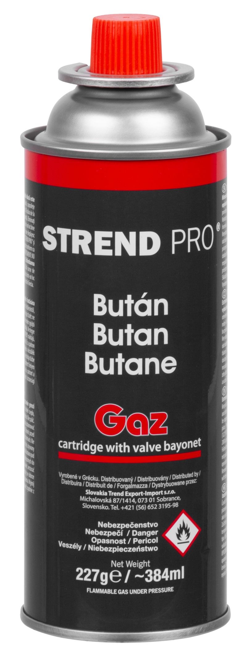 Kartuše PB 227g ventil  STREND PRO KUTIL Sklad7 8772064.00