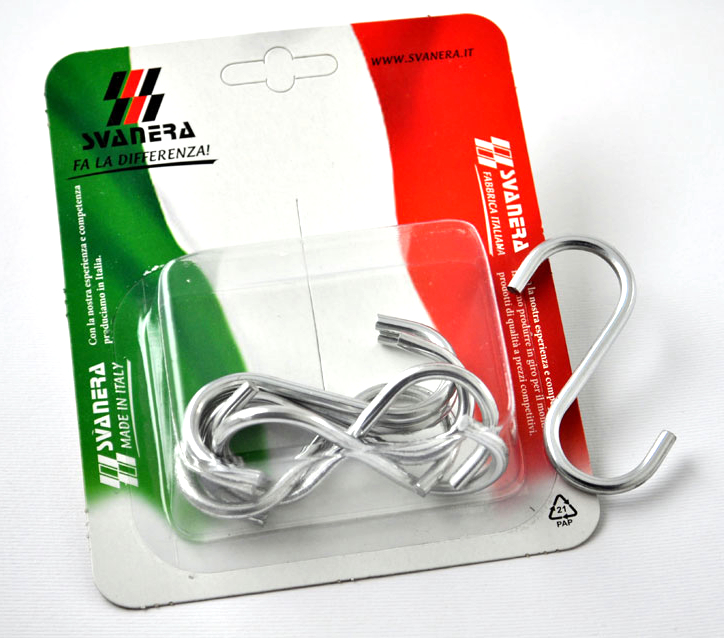 Háček S chrom 6ks 6,5cm  SVANERA CUCINA 8791 KUTIL Sklad7 687910.00