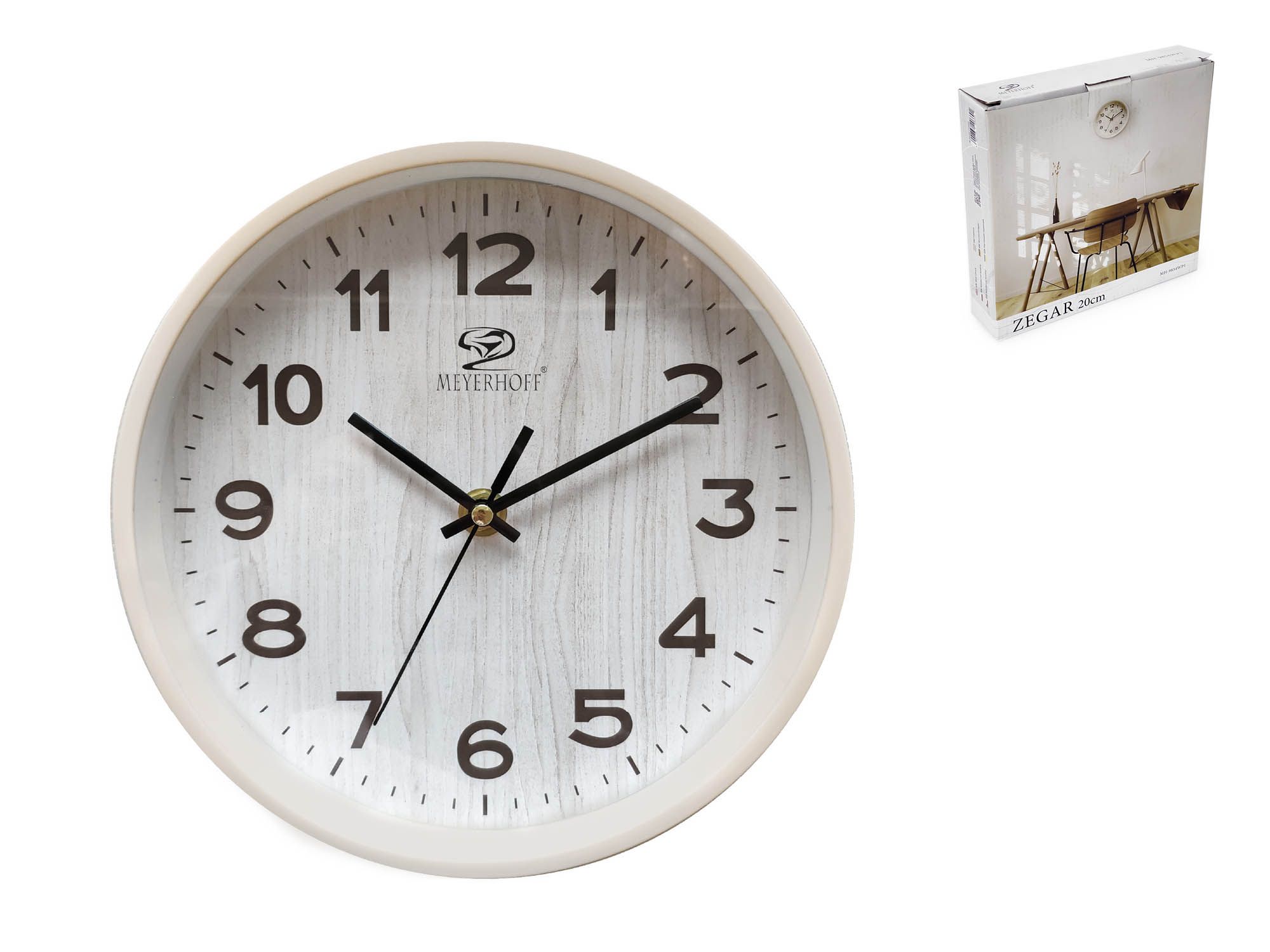Hodiny nástenné ¤20cm MEYERHOFF MH-9854WP1