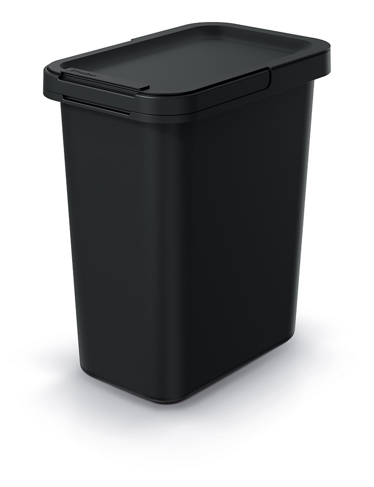 Koš odpadkový s víkem 12L  SYSTEMA černá